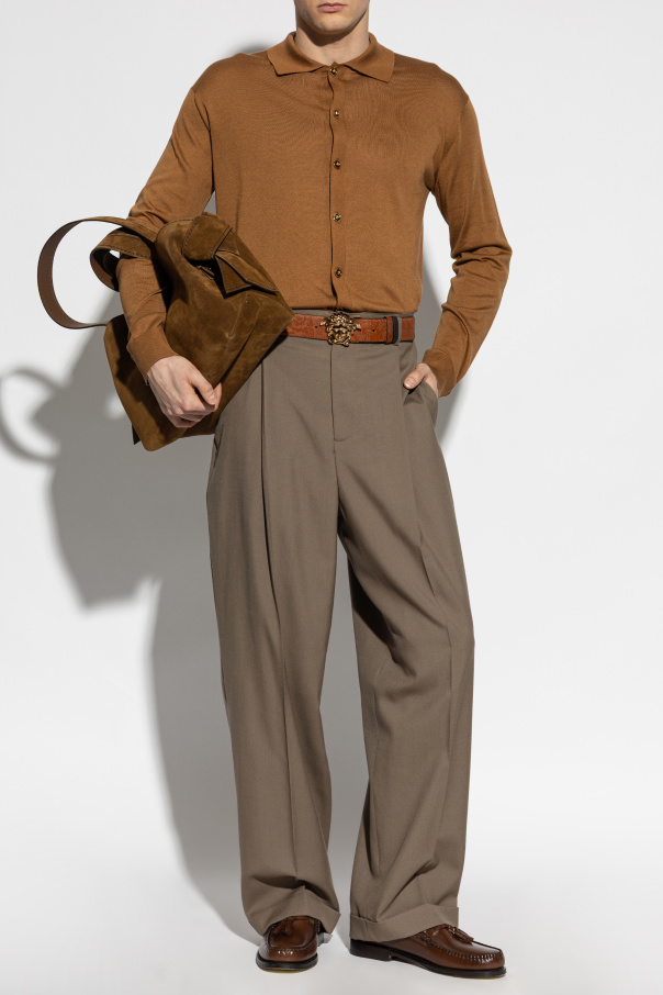 Versace Cardigan with logo patch