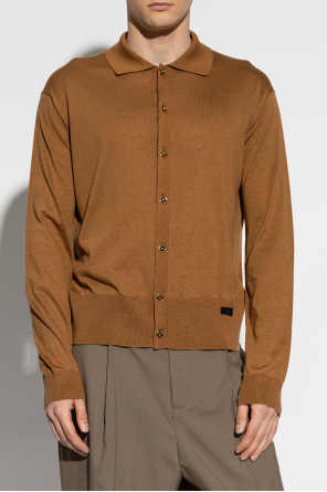 Versace Cardigan with logo patch