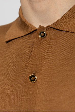 Versace Cardigan with logo patch