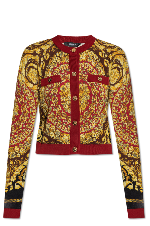 Versace Jedwabny kardigan