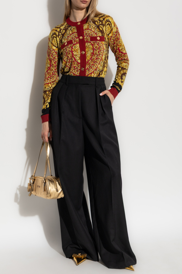 Versace Jedwabny kardigan