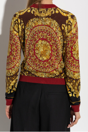 Versace Jedwabny kardigan
