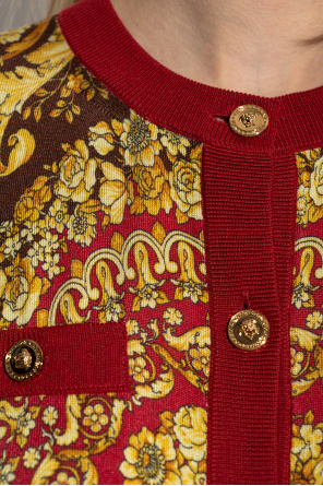 Versace Jedwabny kardigan