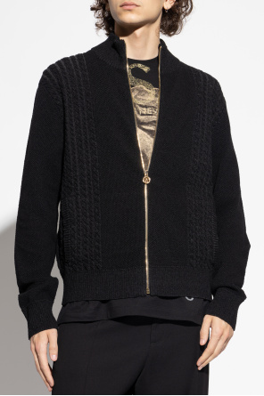 Versace Cárdigan con cuello alto