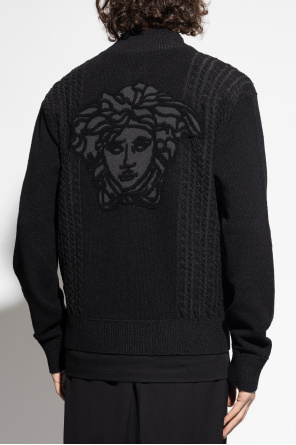 Versace Cárdigan con cuello alto
