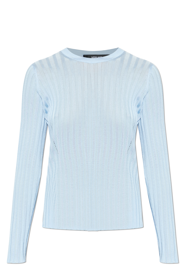 Versace Ribbed long sleeve top