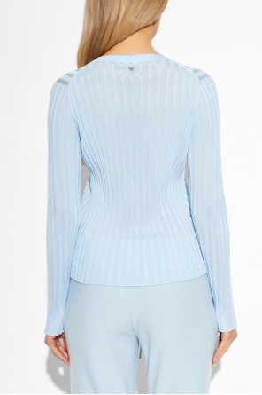 Versace Ribbed long sleeve top