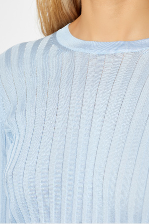 Versace Ribbed long sleeve top