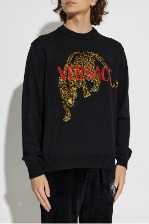 Versace Sweater with shimmering appliqués