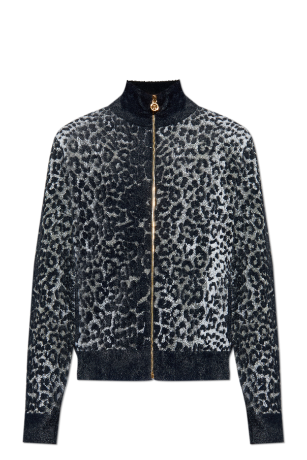 Animal print cardigan od Versace