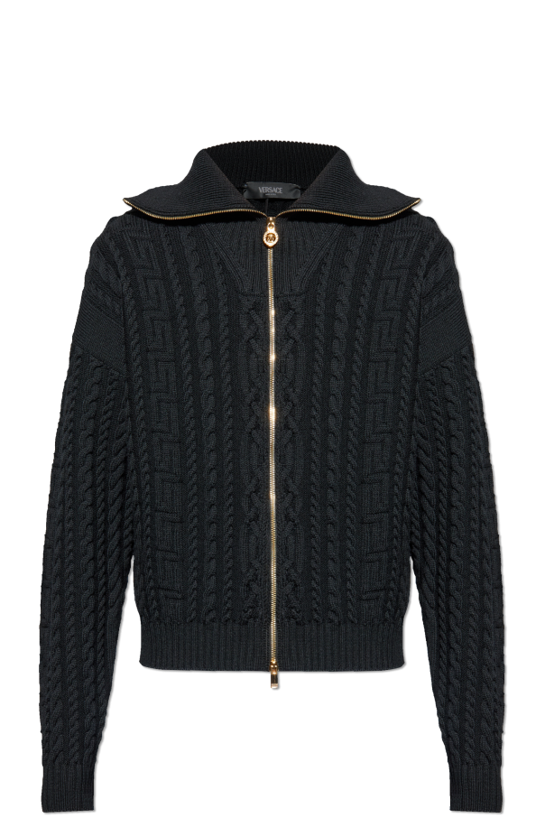 Cardigan with decorative knit od Versace
