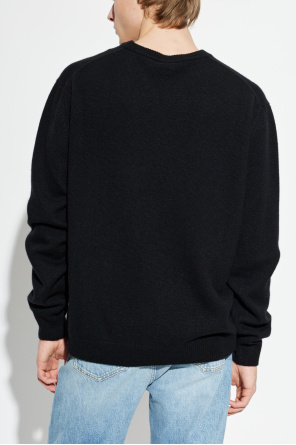 Versace Kaszmirowy sweter z logo