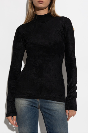 Versace Velvet top with long sleeves