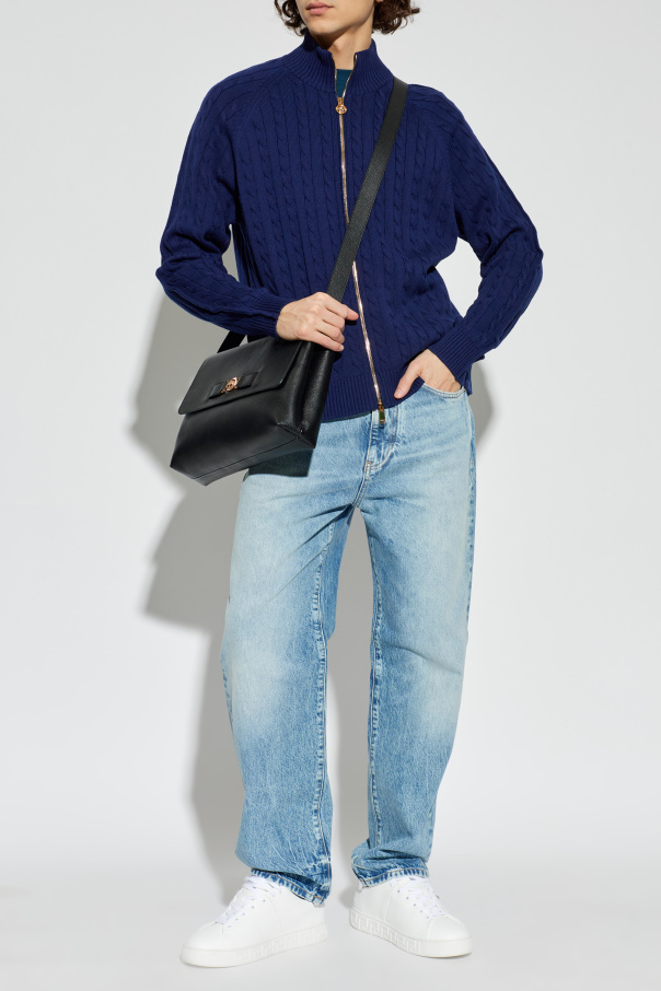 Versace Cárdigan con cuello alto