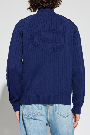 Versace Cárdigan con cuello alto