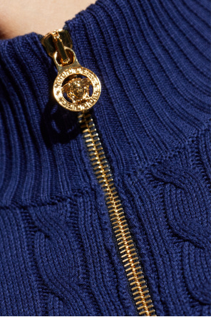 Versace Cárdigan con cuello alto
