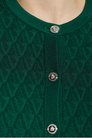 Versace Cárdigan con diseño decorativo