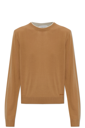 Sweater with embroidered logo