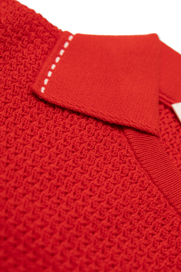 Versace Kids Polo with a decorative placket