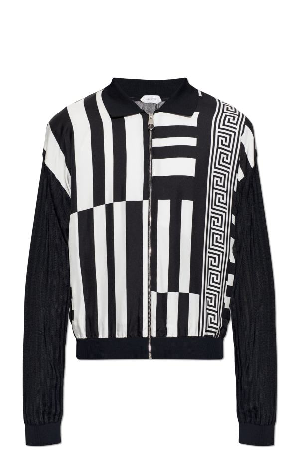 Cardigan made from combined fabrics od Versace