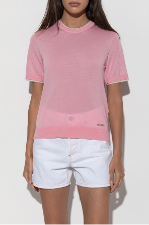 Versace Wool top with embroidered logo