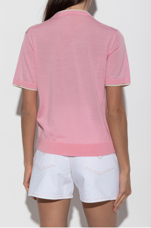 Versace Wool top with embroidered logo