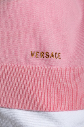 Versace Wool top with embroidered logo