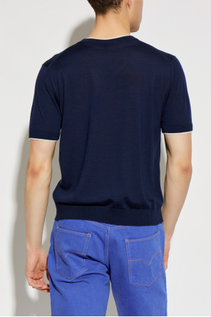 Versace Camiseta de lana con cuello redondo