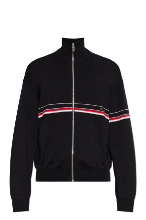 Cardigan with zip fastening