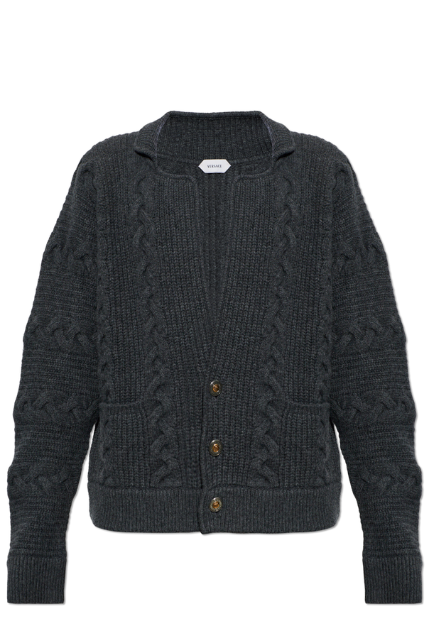Decoratively-Knitted Cardigan od Versace