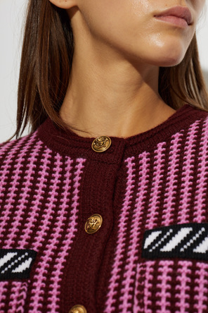Versace Wool cardigan with pockets