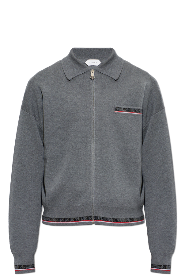 Wool cardigan with pocket od Versace