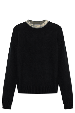 Camisola de lã com decote redondo