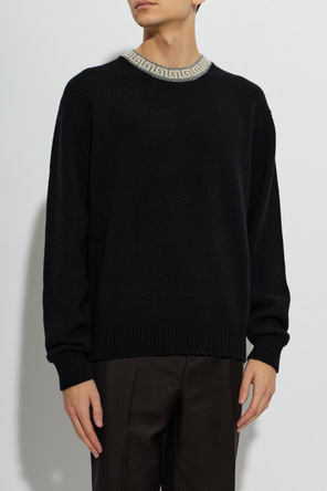 Versace Camisola de lã com decote redondo