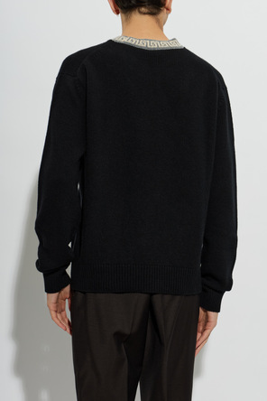 Versace Camisola de lã com decote redondo