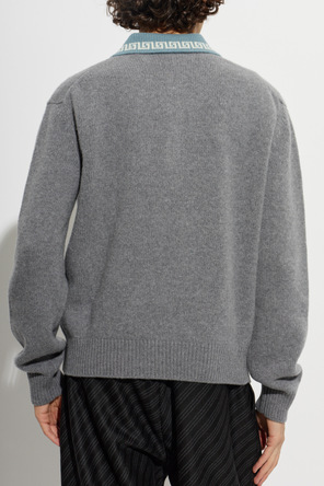 Versace Wool long-sleeve polo