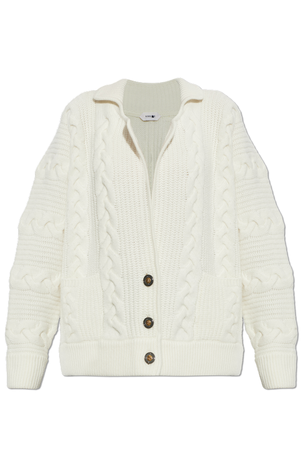 Wool cardigan with pockets od Versace