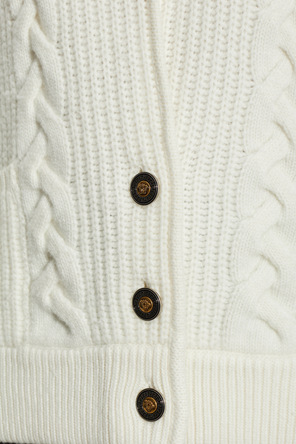 Versace Wool cardigan with pockets