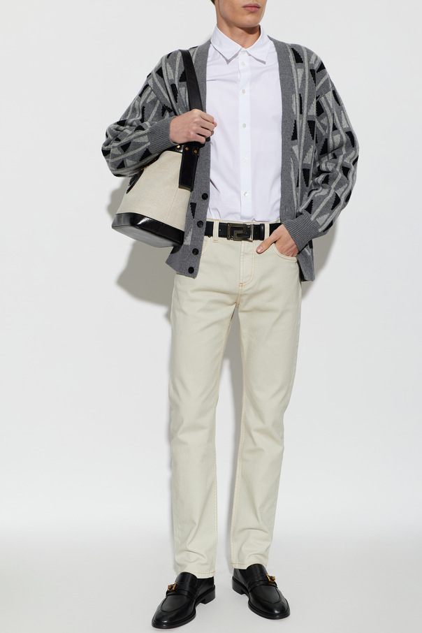 Versace Cardigan com Cabeça de Medusa