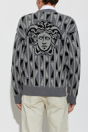 Versace Cardigan com Cabeça de Medusa