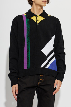 Versace Polo de lana de manga larga