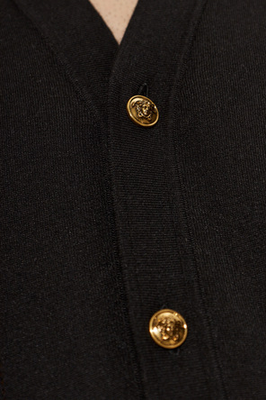 Versace Jedwabny kardigan