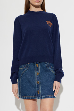 Versace Kaschmir-Pullover mit „Medusas“ Kopf