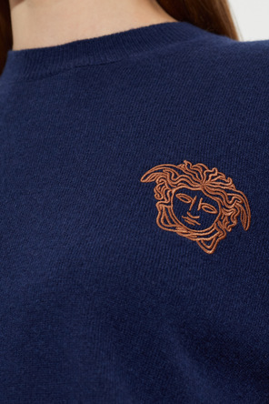 Versace Kaschmir-Pullover mit „Medusas“ Kopf
