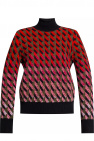 FERRAGAMO RED Patterned turtleneck sweater