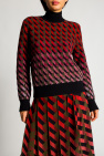 FERRAGAMO RED Patterned turtleneck sweater