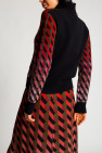 FERRAGAMO RED Patterned turtleneck sweater