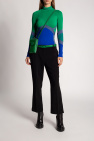 FERRAGAMO GREEN Top with long sleeves