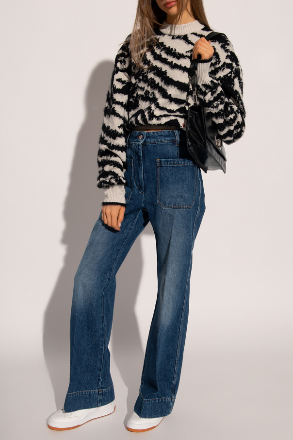 Victoria Beckham Wzorzysty sweter
