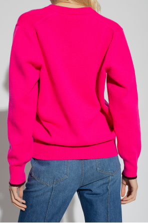 Victoria Beckham Kaszmirowy sweter z logo